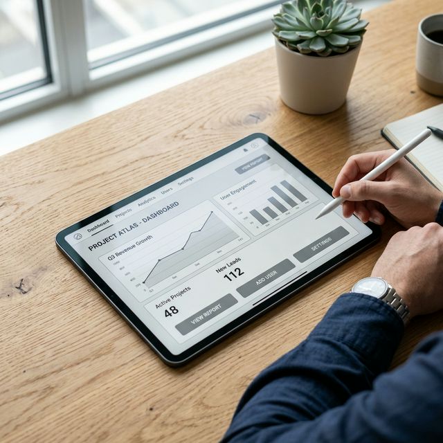 Software Prototyp entwickeln lassen – klickbare Demo auf Tablet